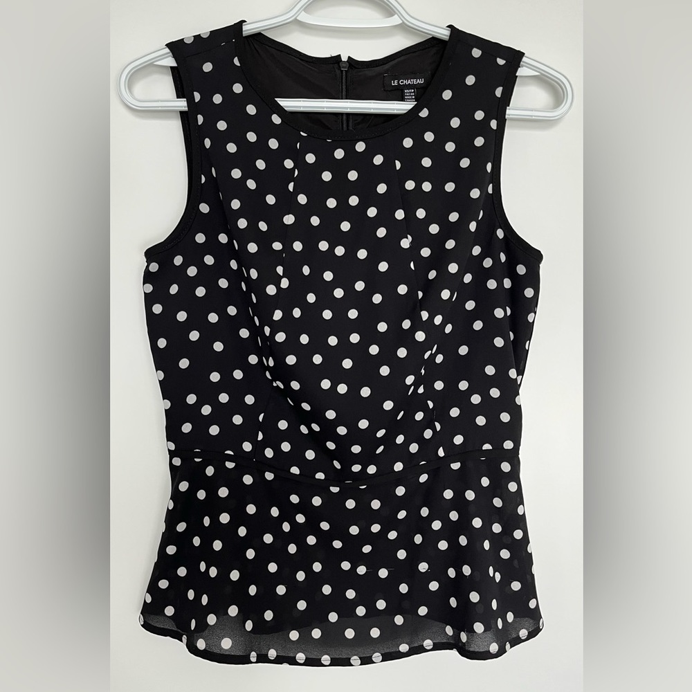 Le Chateau peplum blouse